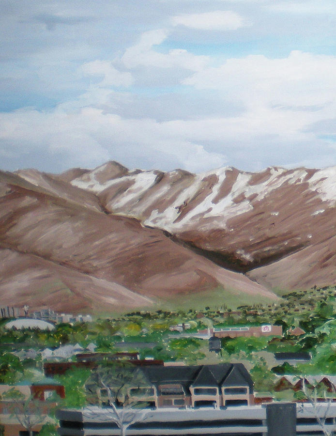 Wasatch Panel IV Painting by Vincent Matheney