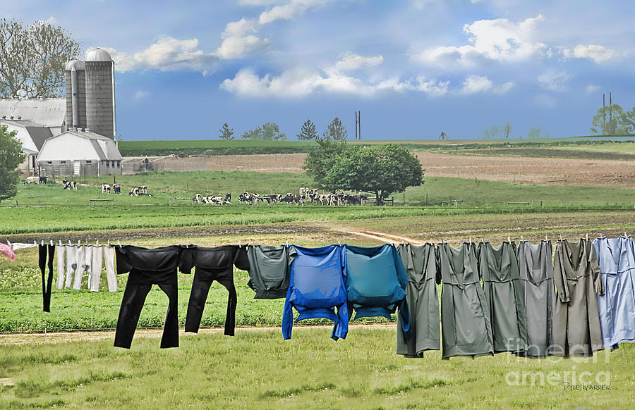 Wash Day in Amish Country Photograph by Dyle   Warren