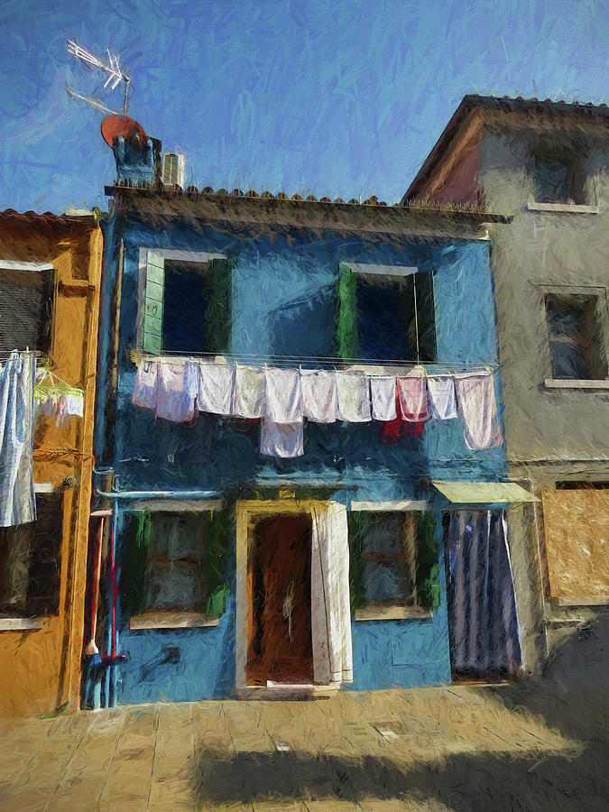 Wash Day in Burano, Italy Photograph by Helaine Cummins