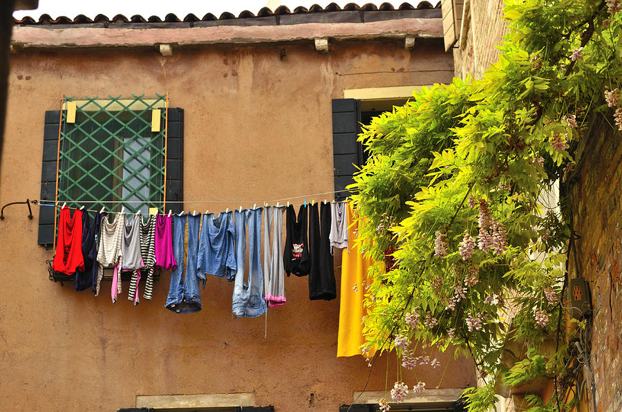 Wash Day in Venice Photograph by Richard Ortolano
