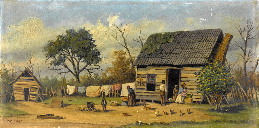 Wash Day Painting by William Aiken Walker