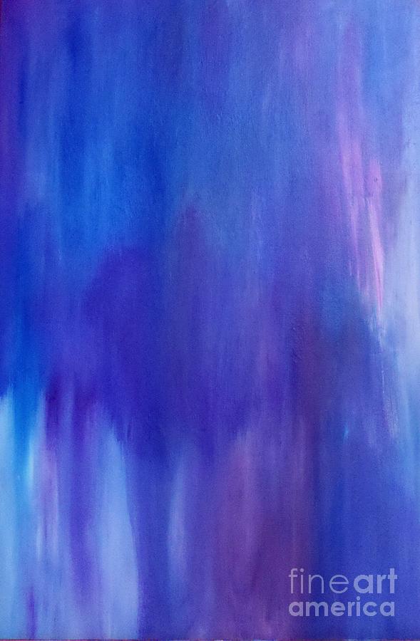 Abstract Painting - Wash Over Me - Ocean Series by Tracy Evans
