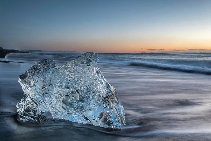 Washed Up Ice at Dawn Photograph by Scott Cunningham