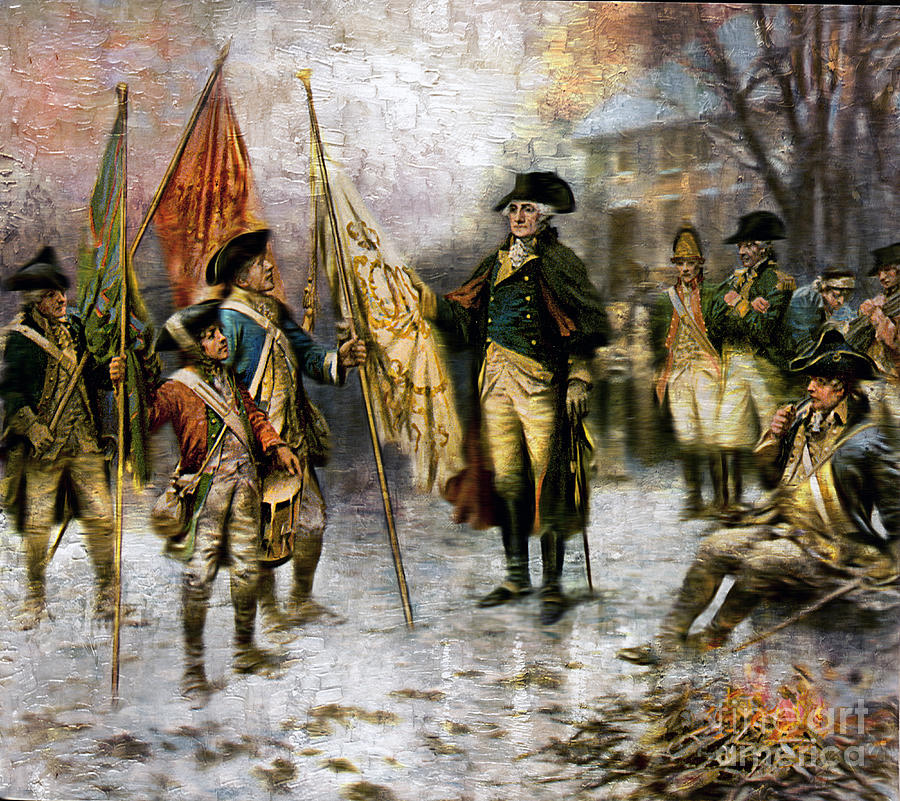Washington After Battle of Trenton Painting by Carlos Diaz