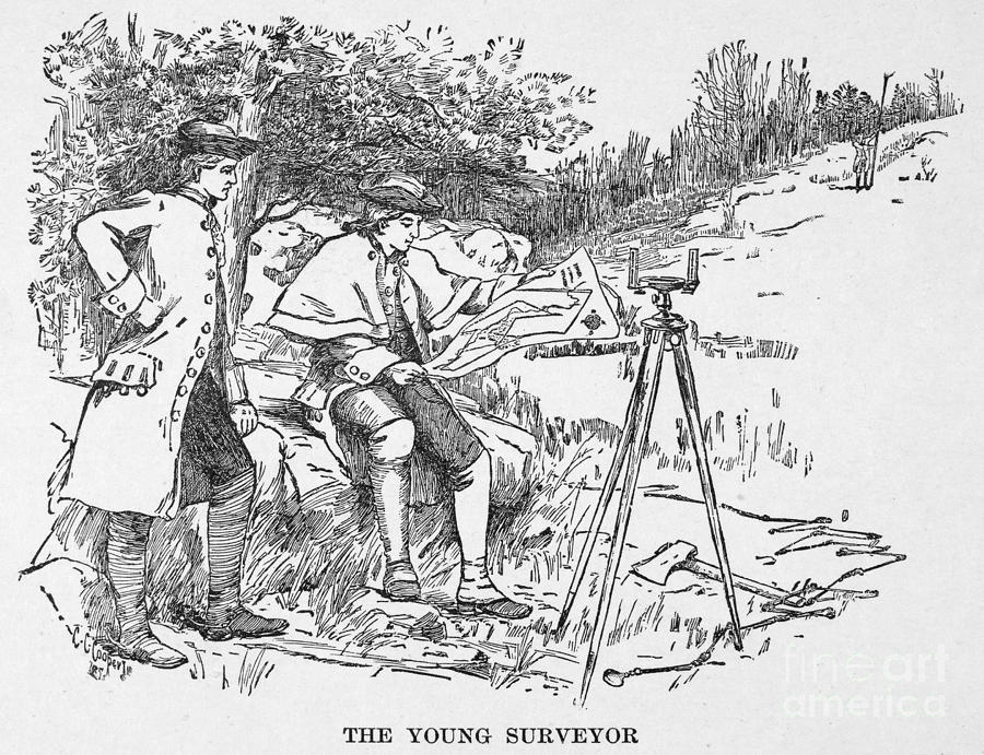 Washington As Surveyor Photograph by Granger