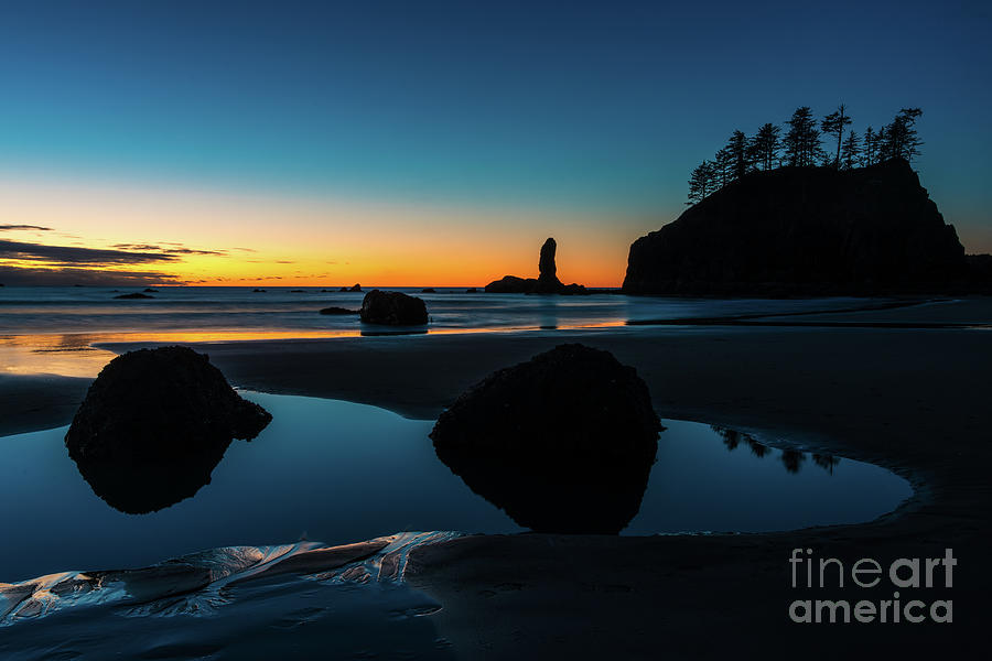 Washington Coastal Twilight Photograph by Mike Reid