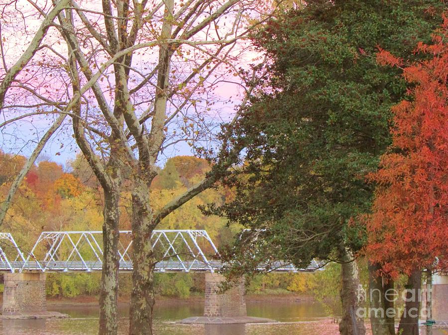George Washington Photograph - Washington Crossing Autumn by Anne Ditmars