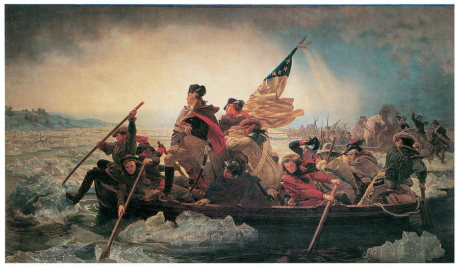 Emanuel Leutze Painting - Washington Crossing the Delaware by Emanuel Leutze