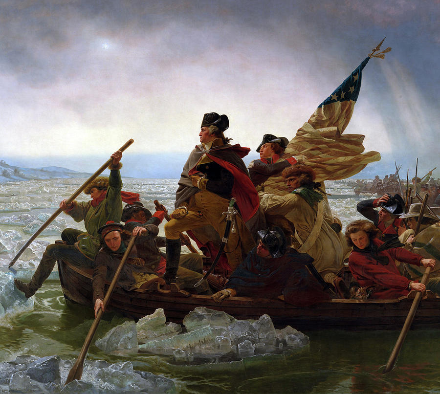 Emanuel Gottlieb Leutze Painting - Washington Crossing the Delaware River - Detail by Emanuel Gottlieb Leutze
