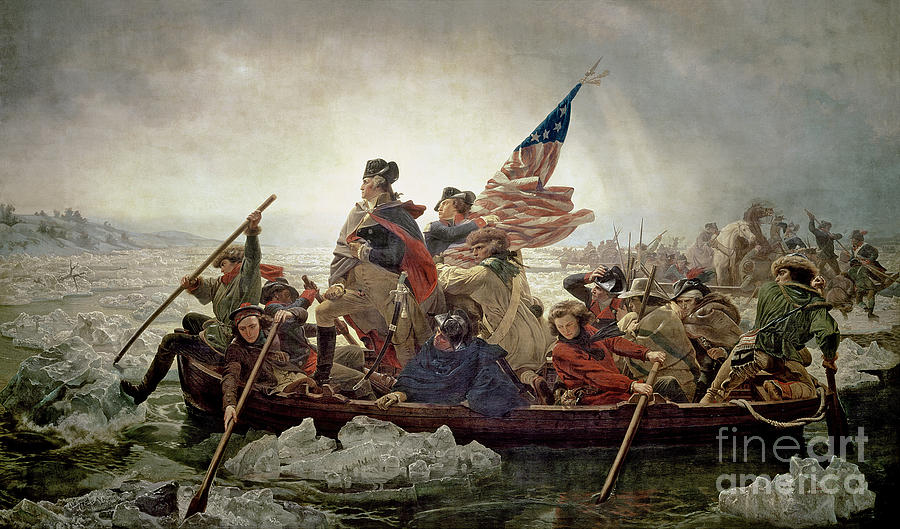 Washington Crossing the Delaware River Painting by Emanuel Gottlieb Leutze