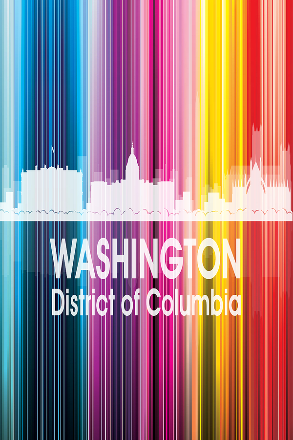 Washington DC 2 Vertical Digital Art by Angelina Tamez