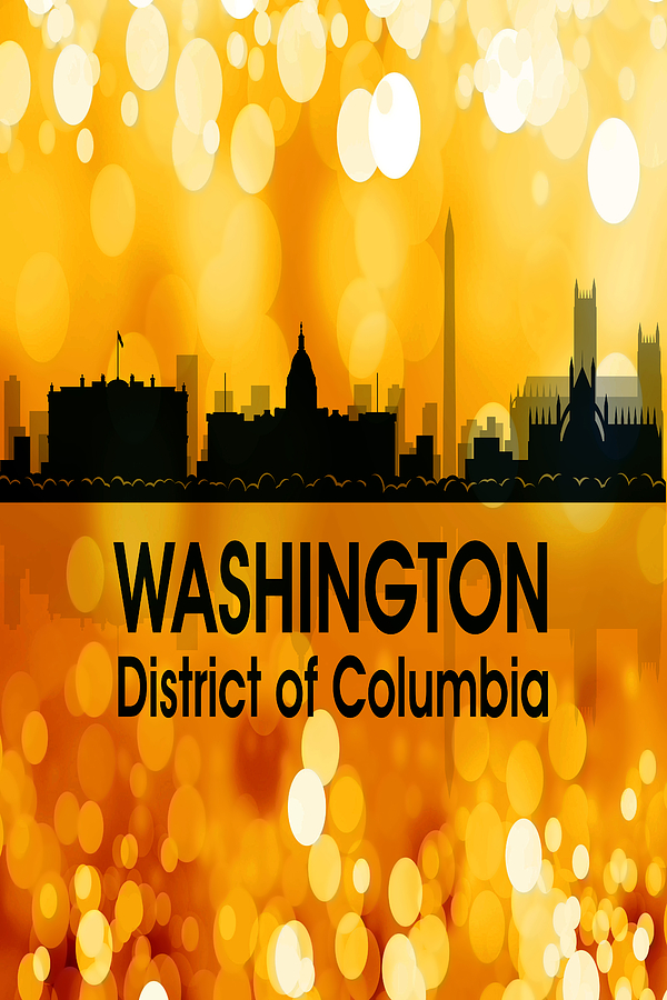 Washington DC 3 Vertical Digital Art by Angelina Tamez