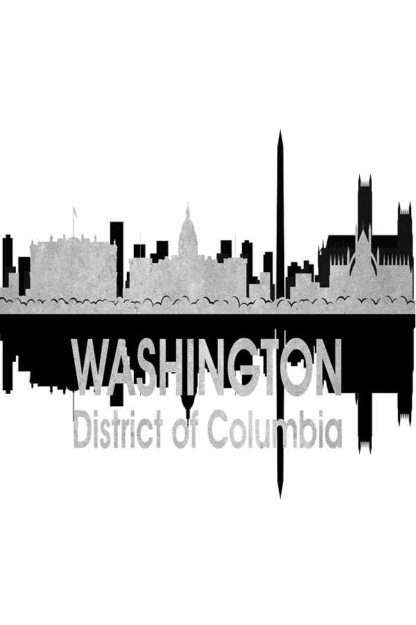 Washington DC 4 Vertical Digital Art by Angelina Tamez