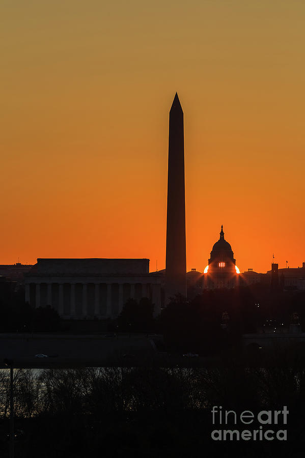 Washington DC Equinox Sunrise I Photograph by Clarence Holmes