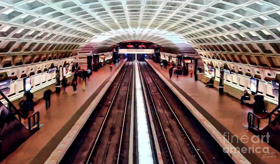 Washington DC Metro Digital Art by CAC Graphics