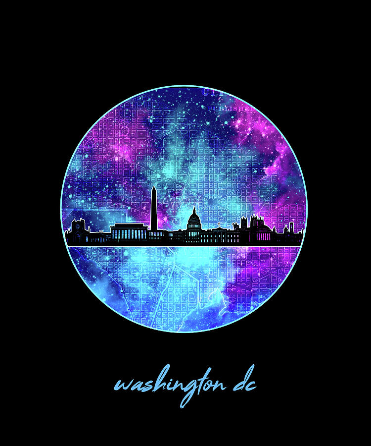 Washington Dc Skyline Minimalism 13 Digital Art by Bekim M