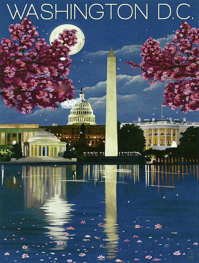 Washington D.C., The White house Digital Art by Long Shot