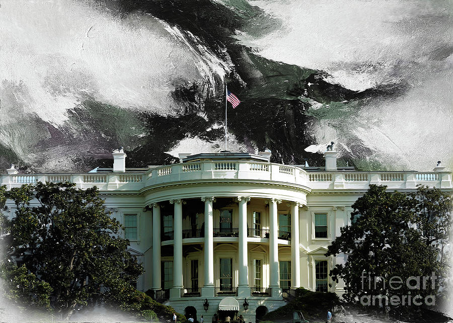 Washington DC, White House Painting by Gull G