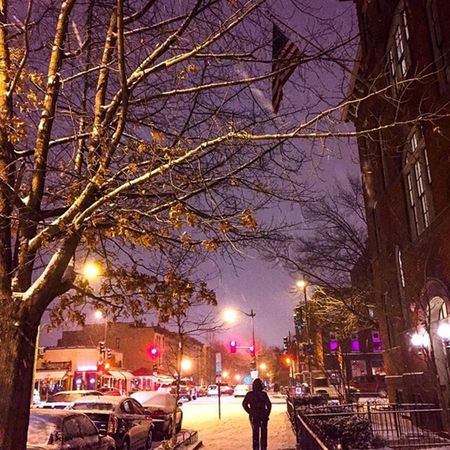 Washington, D.cs First Snow Storm Of Photograph by Sandy Major Photography