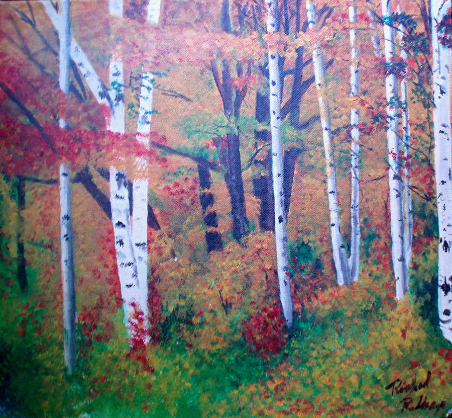 Fall Painting - Washington Forest by  Richard  Rollings