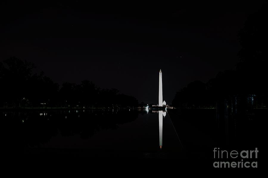 Washington Memorial from Reflecting Pool Photograph by David Bearden