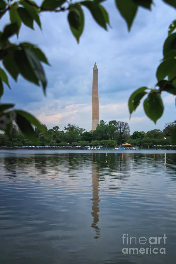 Washington Monument at Dusk Photograph by Elizabeth Dow
