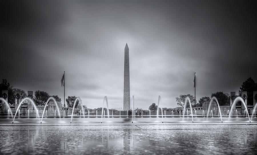 Washington Monument At Lincoln Memorial Photograph by Mark Andrew Thomas