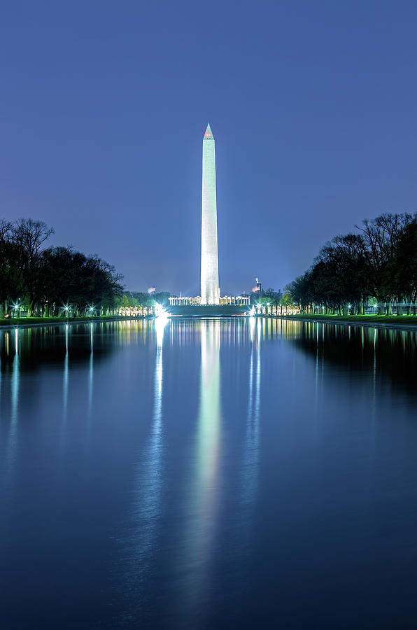 Washington Monument At Night Photograph by Jonathan Nguyen