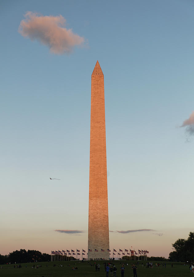 Washington Monument at sunset Photograph by Doolittle Photography and Art