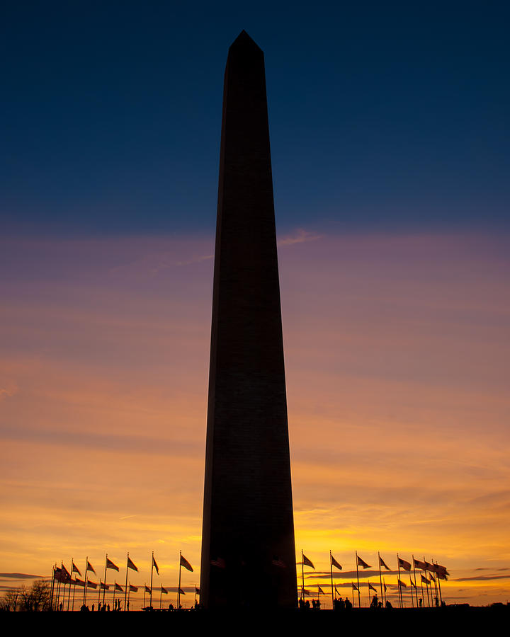 Washington Monument at Sunset Photograph by Mark Dodd