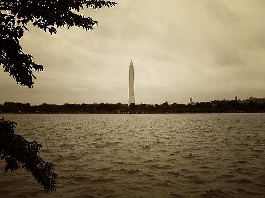 Washington Monument Photograph - Washington Monument in Sepia by Bill Cannon