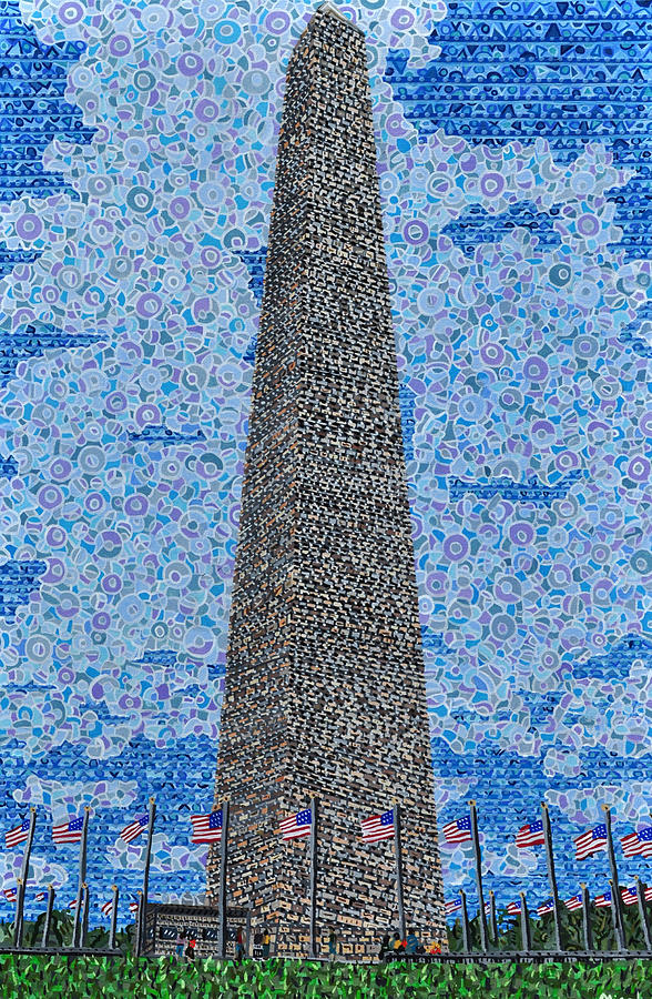 Washington Monument Painting by Micah Mullen