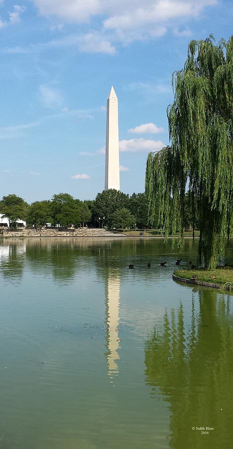 Washington Monument Reflection Photograph by Judith Rhue