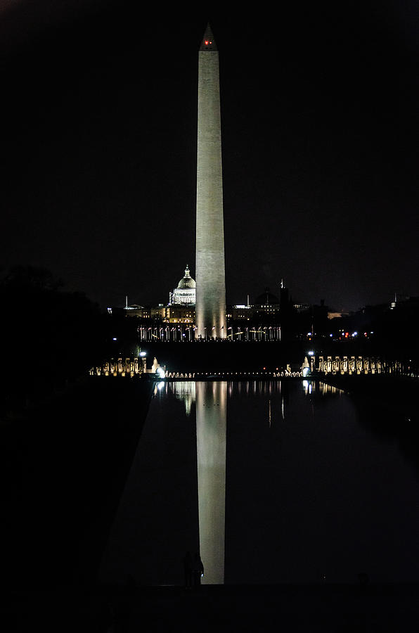Washington Monument Reflection Photograph by Stewart Helberg