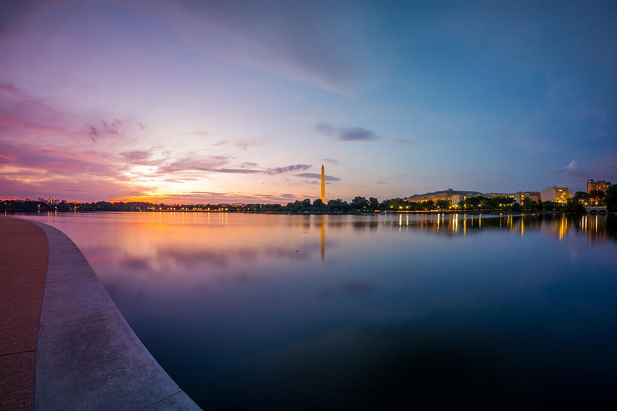 Washington Monument Twilight Photograph by Chris Bordeleau