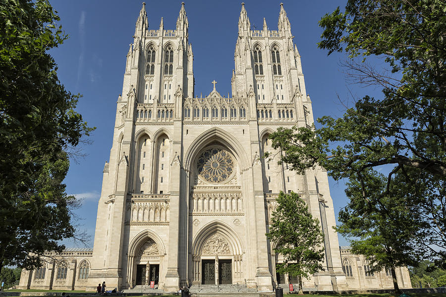 Washington National Cathedral Front Exterior Photograph by Belinda Greb