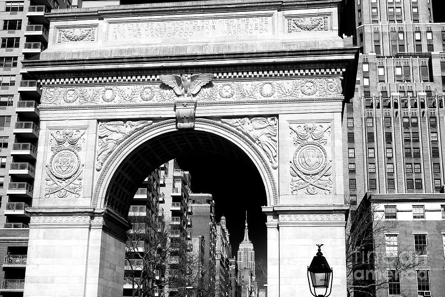 Washington Square Arch Profile in New York City Photograph by John Rizzuto
