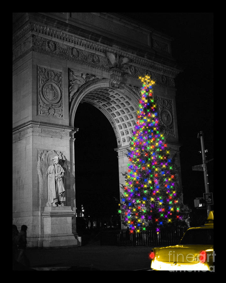 Washington Square at Christmas Photograph by Patrick Dablow