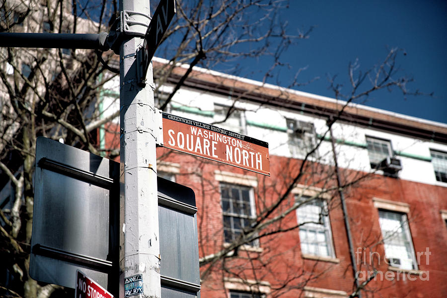 Washington Square North in New York City Photograph by John Rizzuto