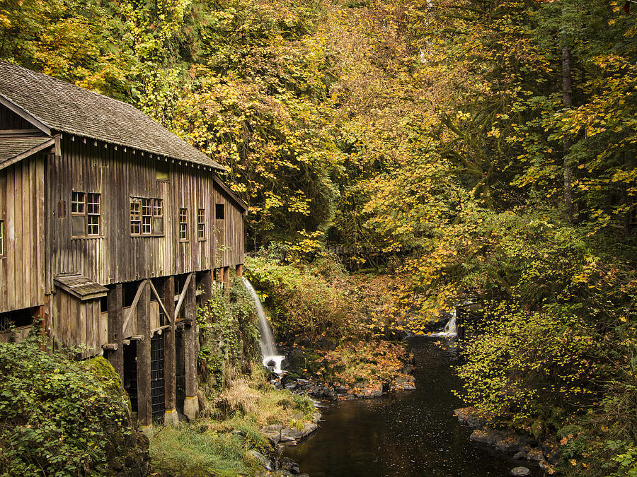 Washington State Grist Mill by Jean Noren Photograph by Jean Noren