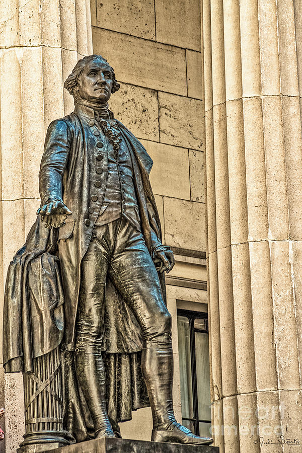 Henry Bacon Photograph - Washington Statue - Federal Hall  #1 by Julian Starks