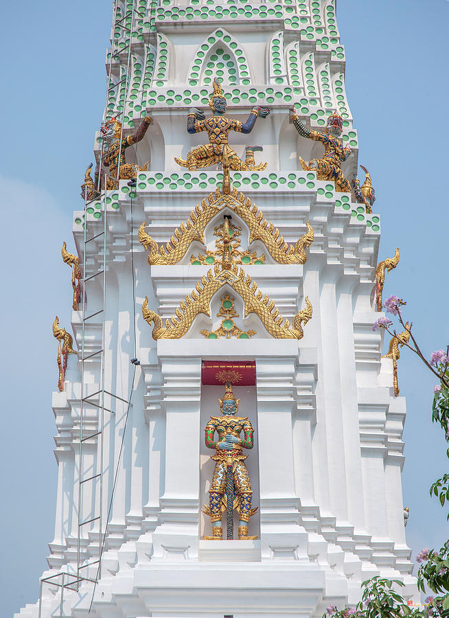 Wat Apson Sawan Phra Chedi Guardian Demons and Giant DTHB1921 Photograph by Gerry Gantt