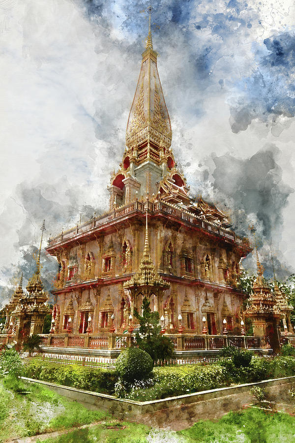 Wat Chalong In Phuket Thailand Photograph