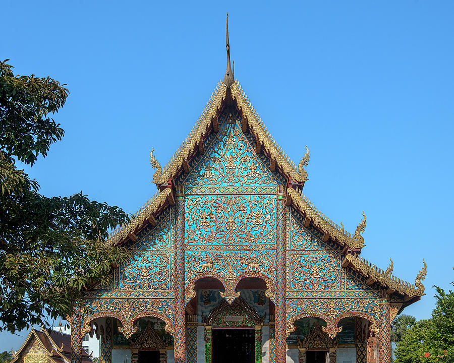 Wat Chamthewi Phra Wihan Gable DTHLU0055 Photograph by Gerry Gantt
