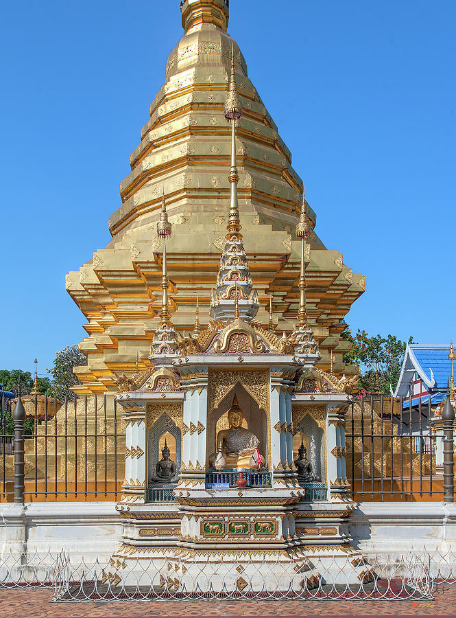 Wat Chomphu Phra That Chedi Buddha Shrine DTHCM1219 Photograph by Gerry Gantt