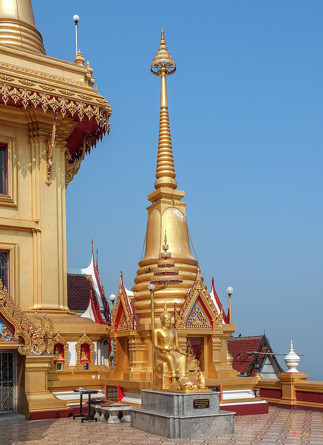Wat Khiriwong Corner Chedi of Phrachulamanee Chedi DTHNS0055 Photograph by Gerry Gantt