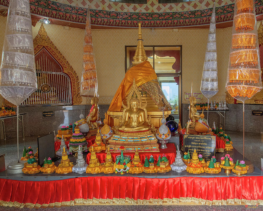 Wat Khiriwong Phrachulamanee Chedi Buddha Images DTHNS0060 Photograph by Gerry Gantt