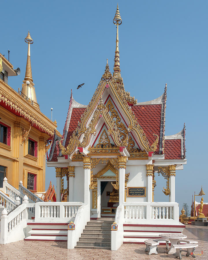 Wat Khiriwong Phrachulamanee Chedi Pavilion DTHNS0053 Photograph by Gerry Gantt