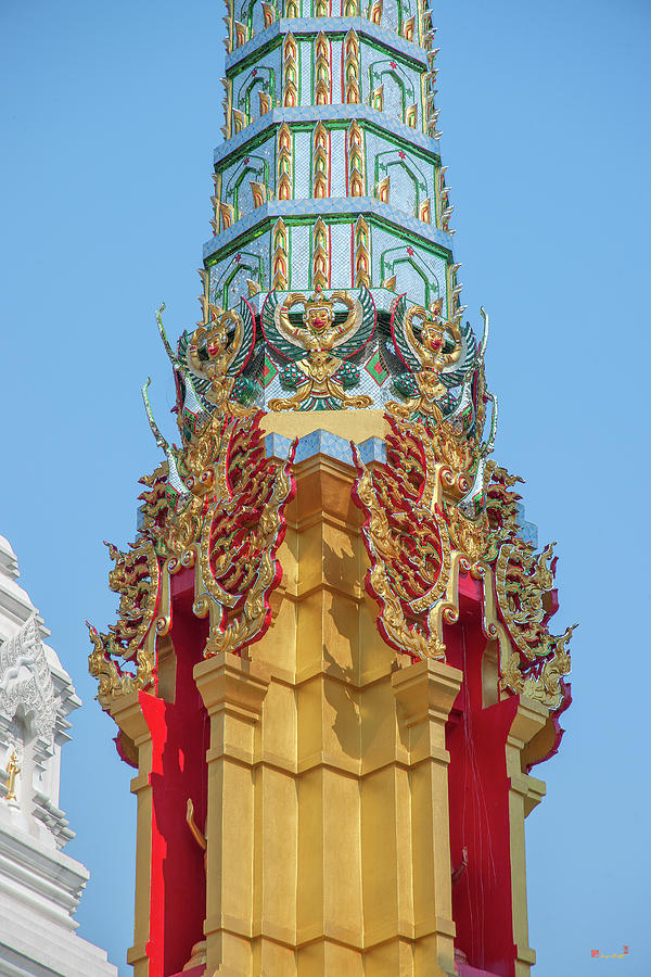 Wat Khunchan Merit Shrines Middle of One of Three Prangs or Ched Photograph by Gerry Gantt