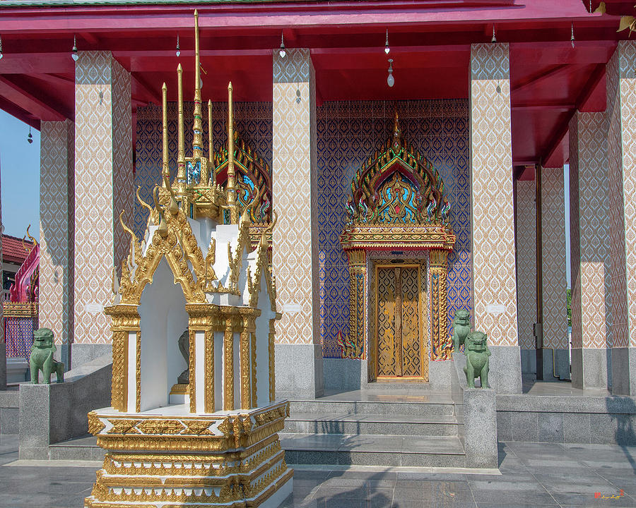Wat Khunchan Phra Ubosot Entrance DTHB2037 Photograph by Gerry Gantt